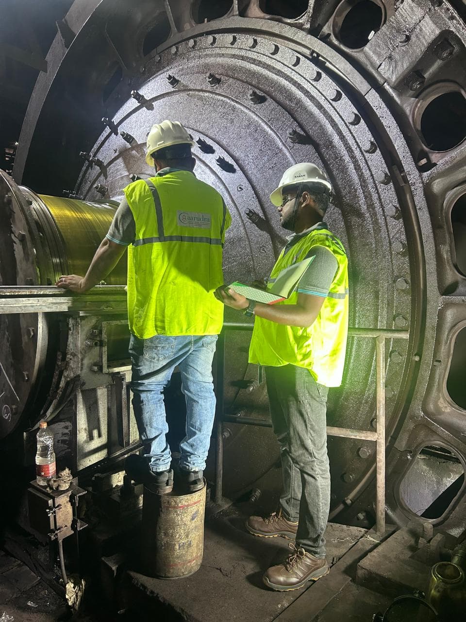 Mill head trunion inspection @JSPL Barbil
