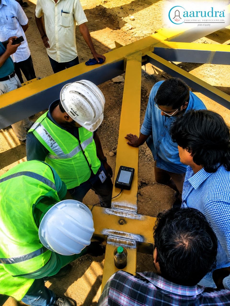 UT inspection on Transportation spider @KCC Chennai